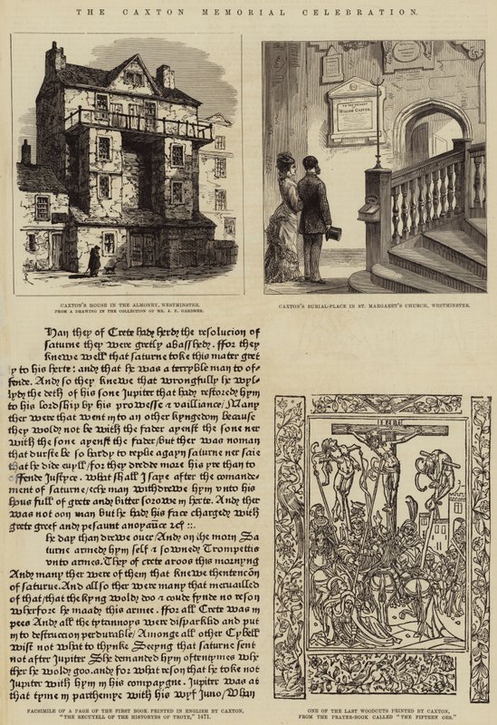 A Caxton-emlékünnep (metszet) alkotó: English School