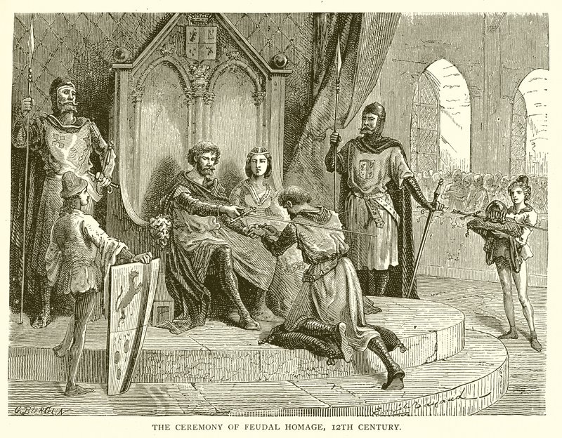 A feudális hódolat szertartása, 12. század alkotó: English School