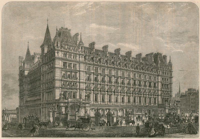 A Charing-Cross pályaudvar és szálloda alkotó: English School