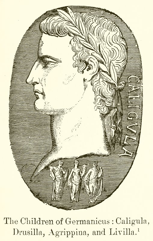 Germanicus gyermekei: Caligula, Drusilla, Agrippina és Livilla alkotó: English School