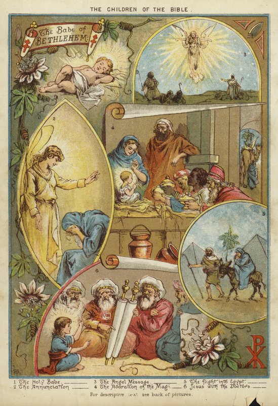 A Biblia gyermekei: Jézus Krisztus születése (chromolitho) alkotó: English School