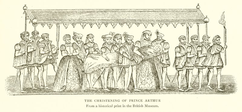 Arthur herceg keresztelője alkotó: English School