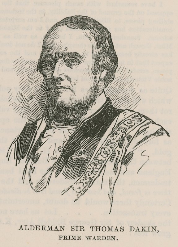 A városi céhek: The Fishmongers Company: Alderman Sir Thomas Dakin, főgondnok alkotó: English School