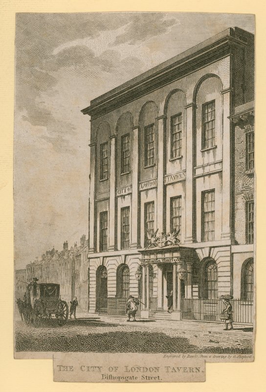A City of London Tavern, Bishopsgate Street alkotó: English School