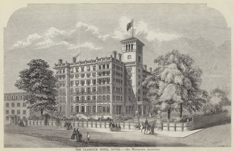 The Clarence Hotel, Dover (metszet) alkotó: English School