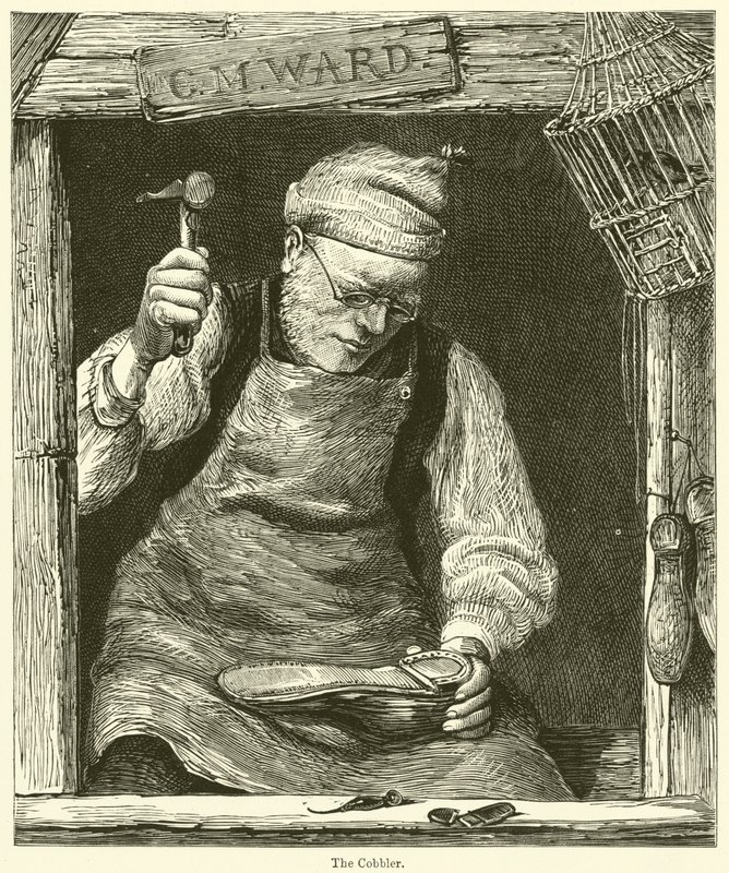 A suszter (metszet) alkotó: English School