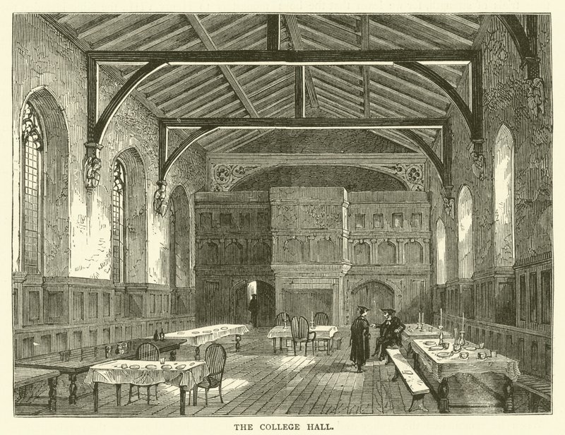 The College Hall (metszet) alkotó: English School