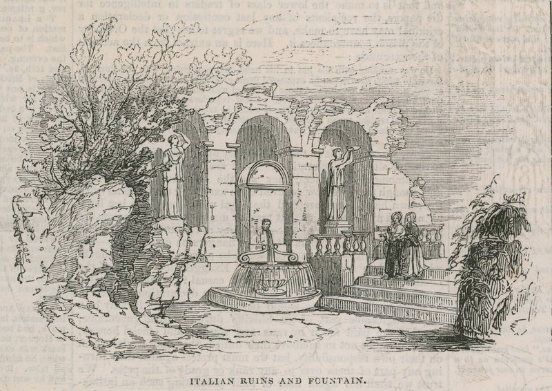 A Colosseum - olasz romok és szökőkút alkotó: English School