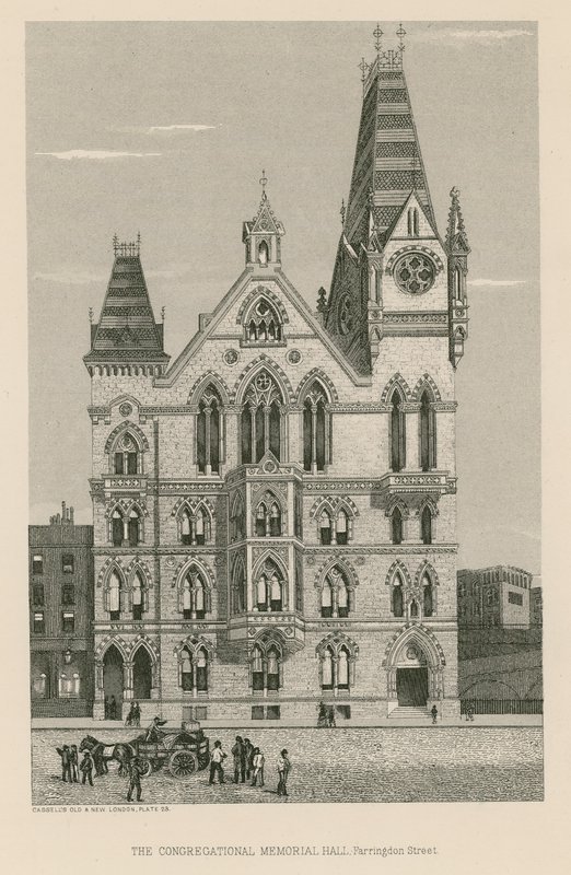 A Congregational Memorial Hall, Farringdon Street, London alkotó: English School