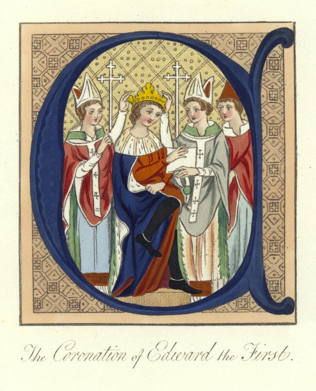 I. Edward angol király megkoronázása, 1274 alkotó: English School