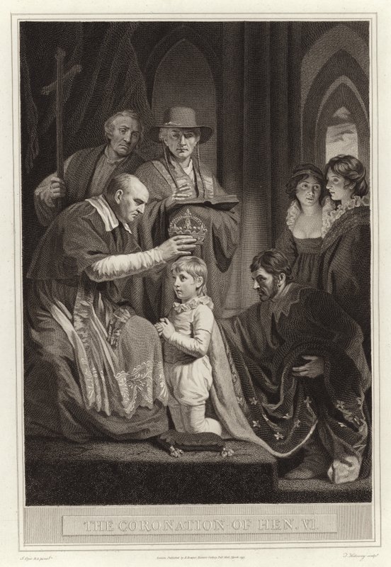 Henrik király koronázása VI alkotó: English School