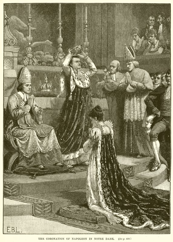 Napóleon koronázása a Notre Dame-ban alkotó: English School
