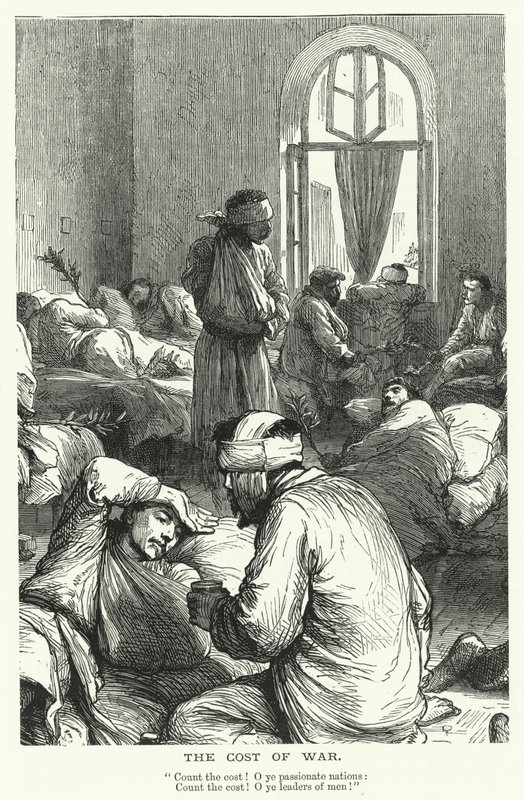A háború ára (metszet) alkotó: English School