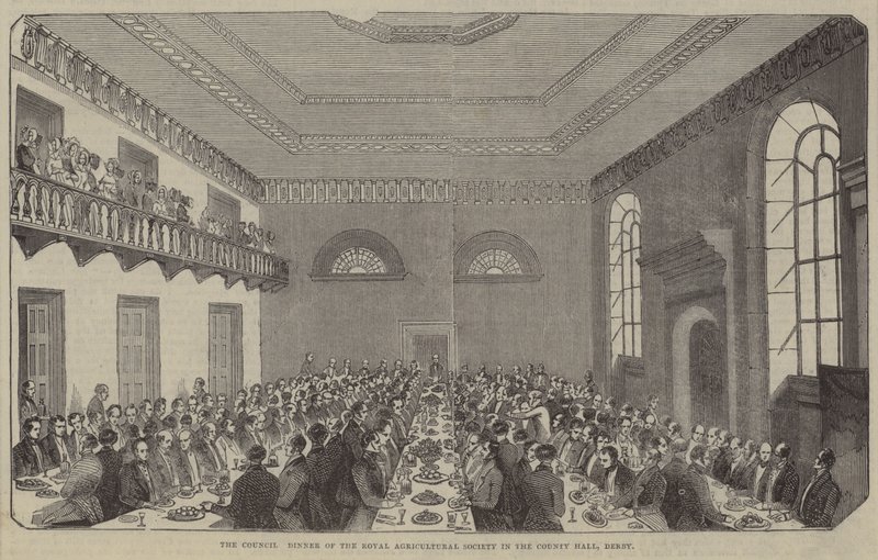 The Council Dinner, Royal Agricultural Society, County Hall, Derby alkotó: English School