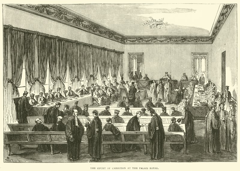 A Semmítőszék a Palais Royalban, 1871. május alkotó: English School