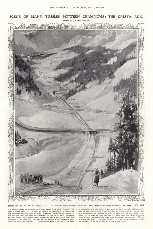 A Cresta Run, St Moritz, Svájc alkotó: English School