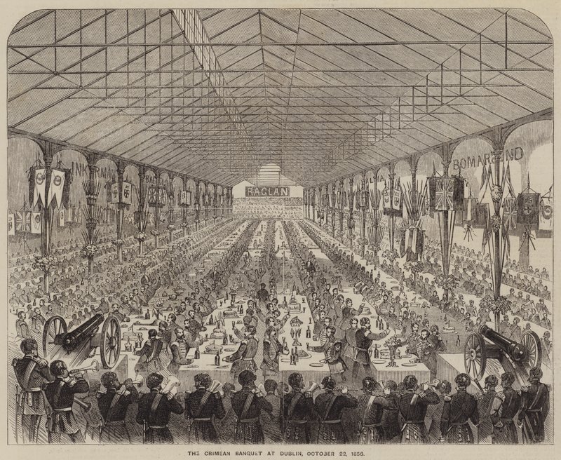 A krími bankett Dublinban, 1856. október 22. (metszet) alkotó: English School