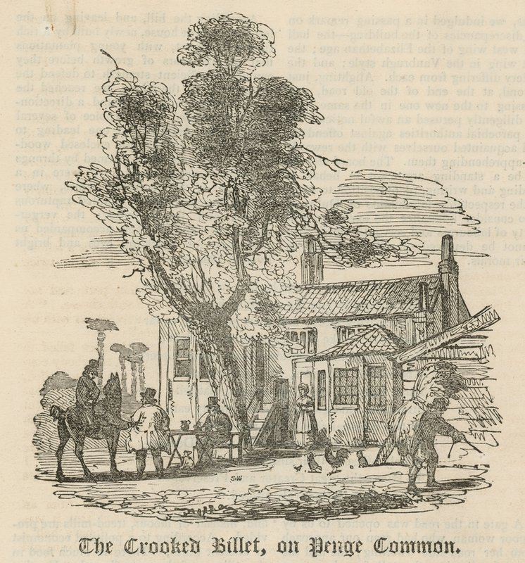 The Crooked Billet a Penge Commonon, Londonban alkotó: English School