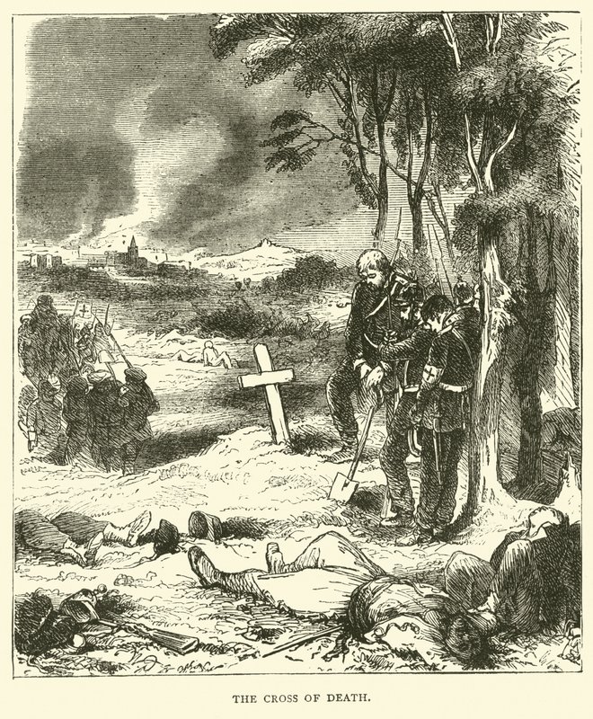 Halálkereszt, 1870. szeptember alkotó: English School