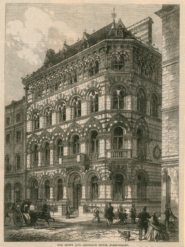 A Crown Life Assurance Office, Fleet Street, London alkotó: English School
