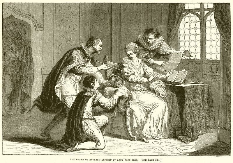 Az angol korona felajánlotta Lady Jane Graynek alkotó: English School