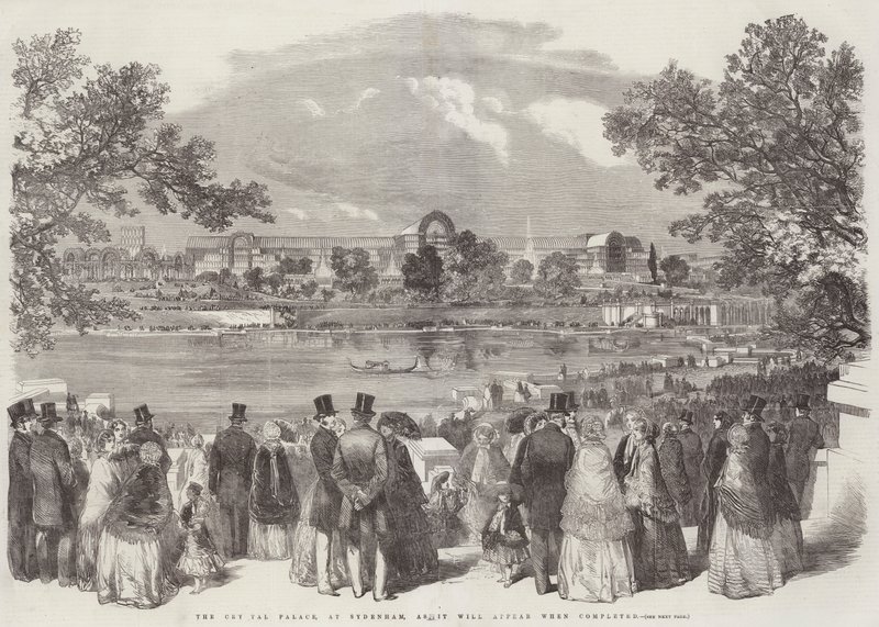 A Sydenham-i Kristálypalota, ahogyan elkészült (metszet) alkotó: English School