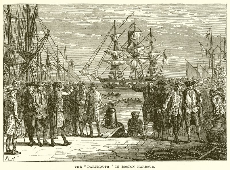 A Dartmouth Boston kikötőjében alkotó: English School