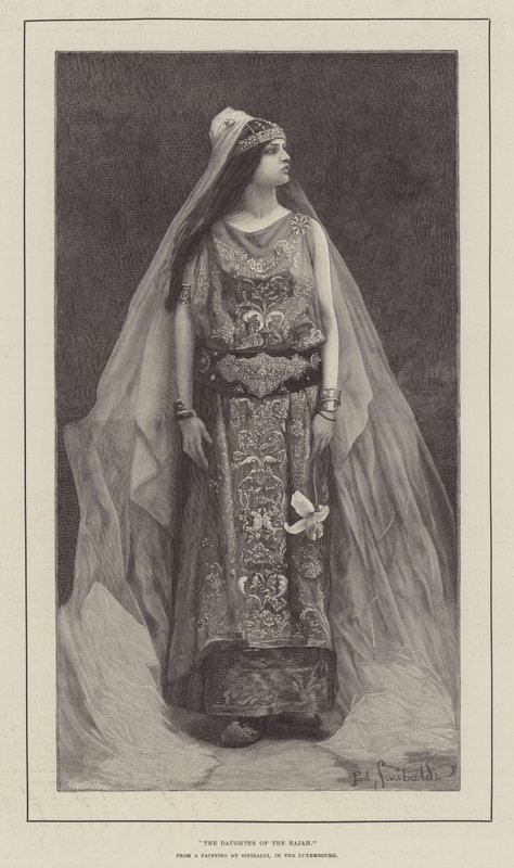 A Rajah lánya (metszet) alkotó: English School