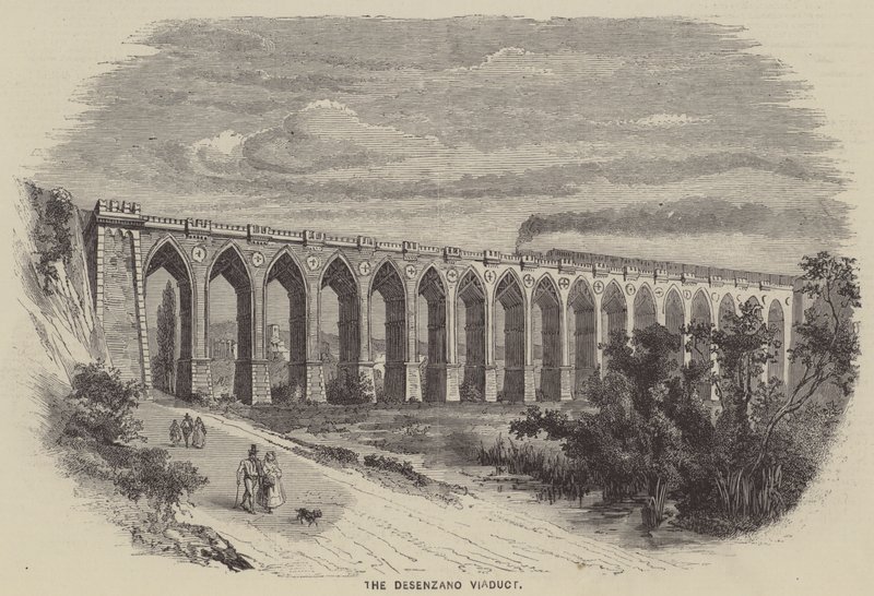 A desenzanói viadukt (metszet) alkotó: English School