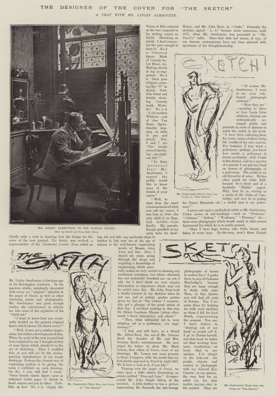 A "The Sketch" (litho) borítójának tervezője alkotó: English School