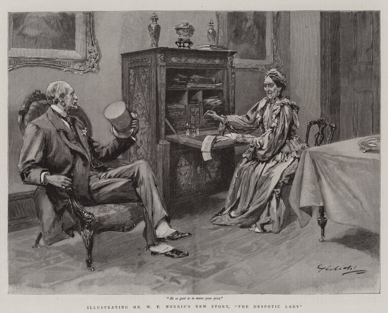 A despotikus hölgy (metszet) alkotó: English School