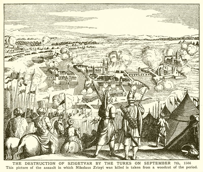 Szigetvár török pusztítása 1566. szeptember 7-én alkotó: English School