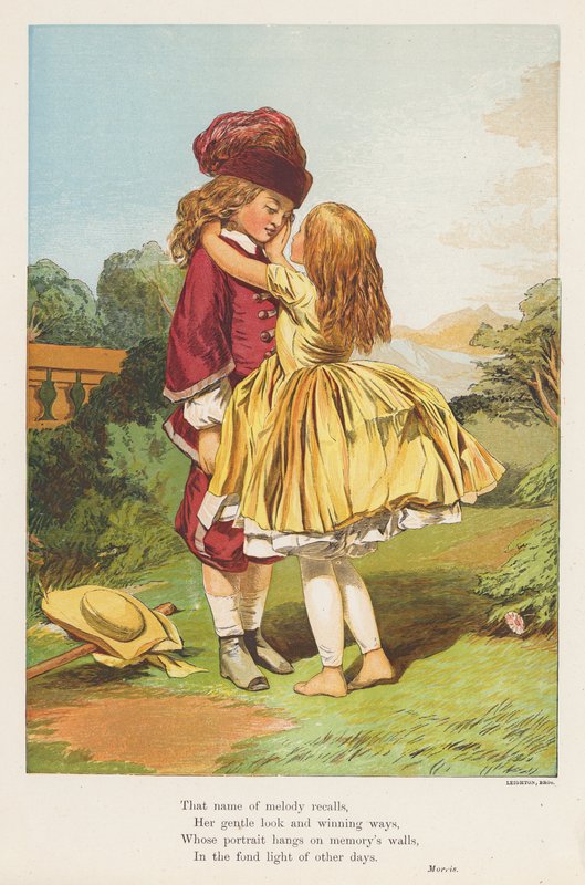 A szerelem álma (színes litográfia) alkotó: English School