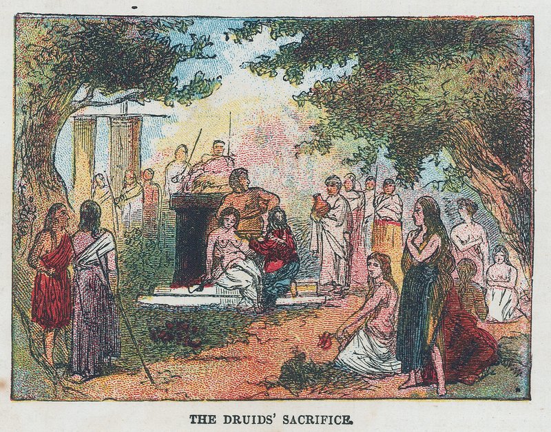 A druida áldozata alkotó: English School