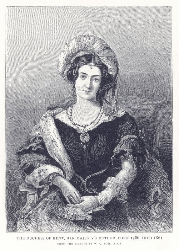 Kent hercegné, őfelsége anyja, született 1786-ban, meghalt 1861-ben alkotó: English School
