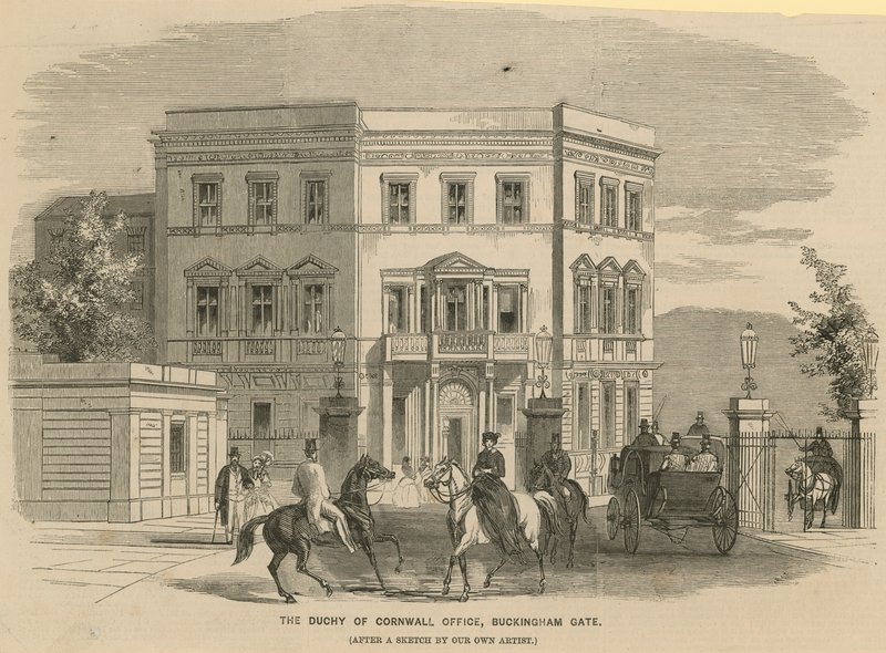 A Cornwalli Hercegség Hivatala, Buckingham Gate, London alkotó: English School