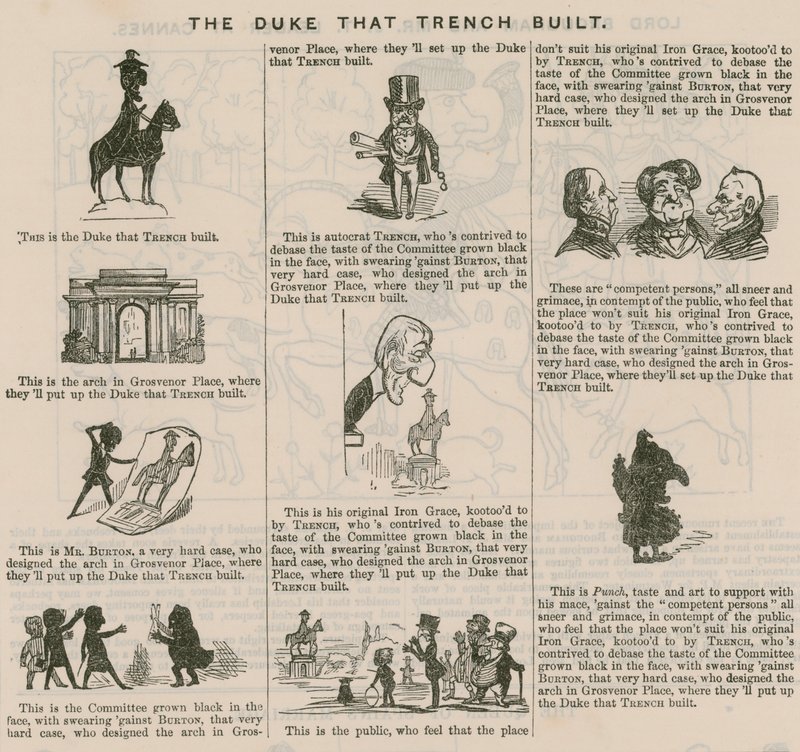 A herceg, amelyet árok épített; Punchból, 1846 alkotó: English School