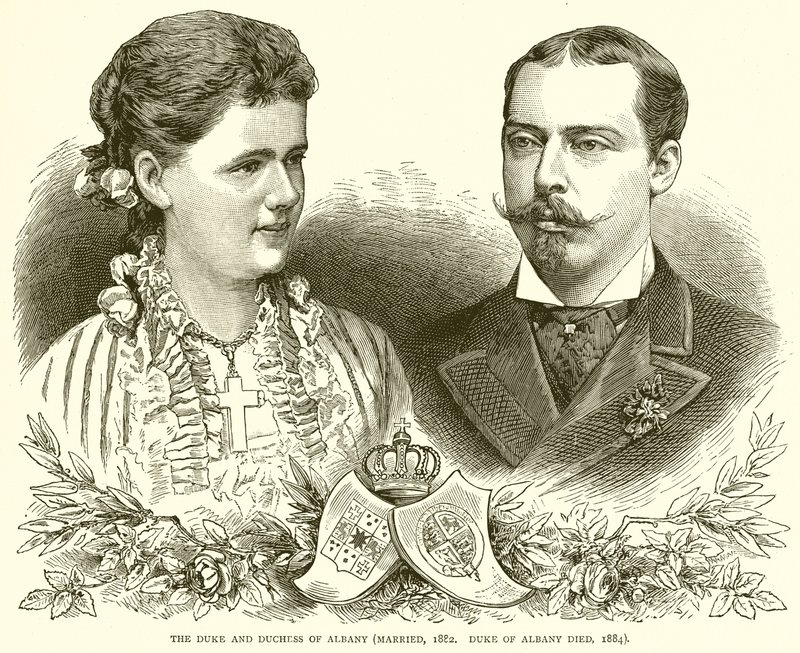 Albany hercege és hercegné (házas, 1882. Albany hercege meghalt, 1884) alkotó: English School