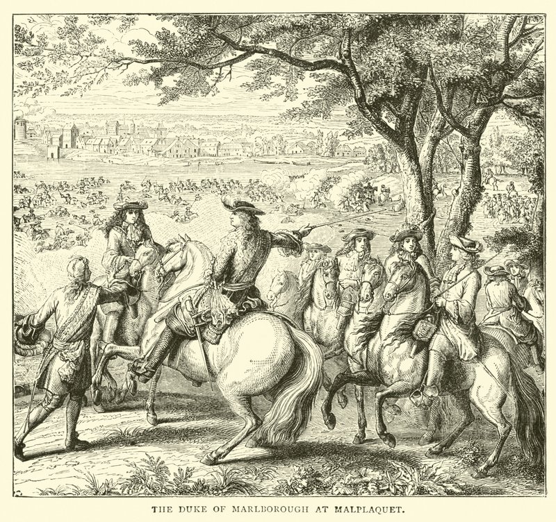 Marlborough hercege Malplaquetben alkotó: English School
