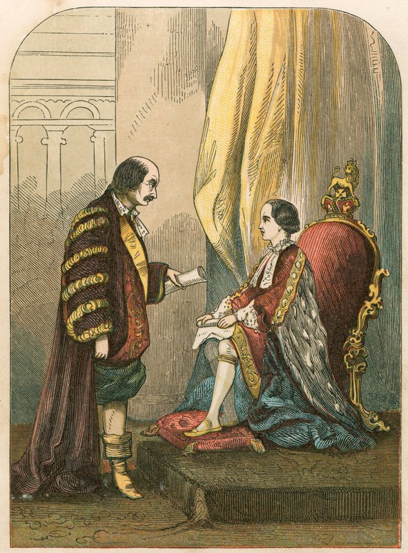 Northumberland hercege rávette VI. Edwardot, hogy változtassa meg az utódlást alkotó: English School