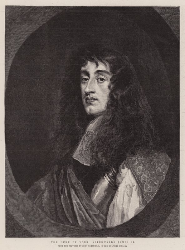 York hercege, utána II. Jakab (metszet) alkotó: English School