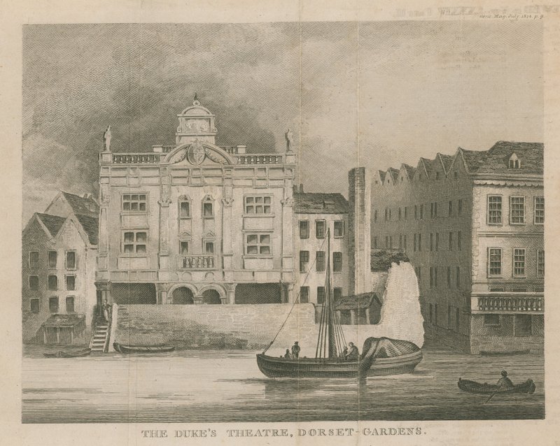 A Dukes Színház, Dorset Gardens, London alkotó: English School