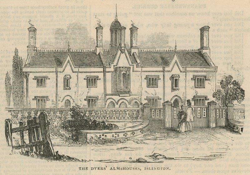 A Dyers Almshouses Islingtonban alkotó: English School