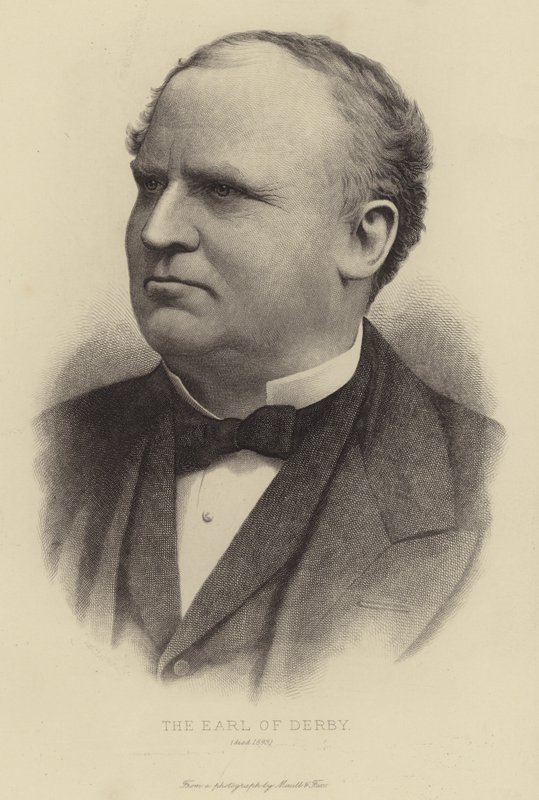 Derby grófja, meghalt 1893-ban alkotó: English School