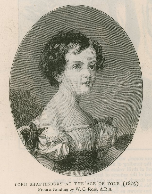 Shaftesbury grófja; Lord Shaftesbury négy évesen, W C Ross festette 1805-ben alkotó: English School