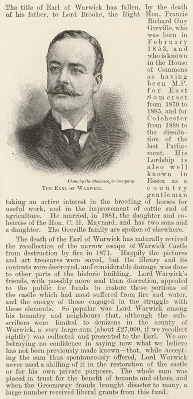 Warwick grófja (metszet) alkotó: English School