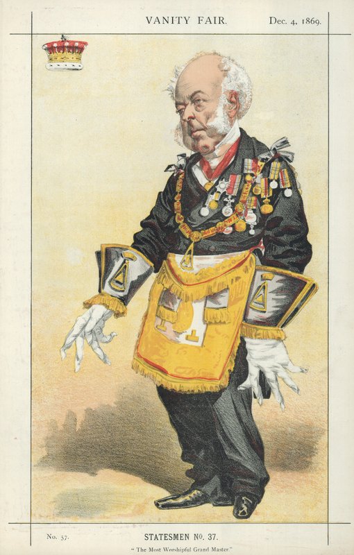 Zetland grófja, A legimádatosabb nagymester, 1869. december 4., Vanity Fair rajzfilm alkotó: English School
