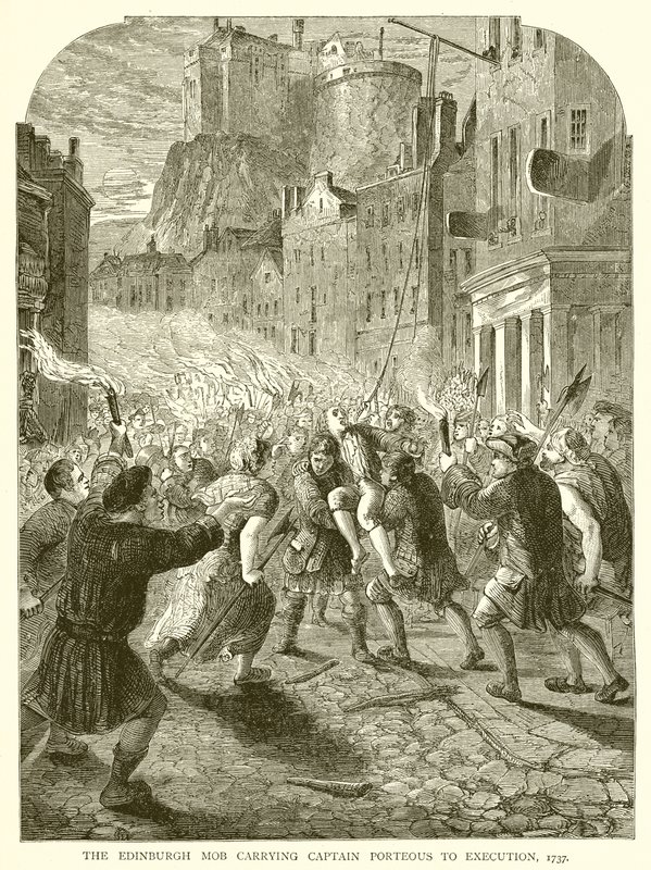 Az edinburghi csőcselék, amely Porteous kapitányt vitte kivégzésre, 1737 alkotó: English School