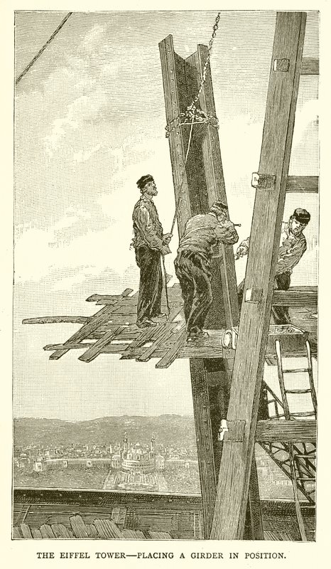 Az Eiffel-torony – egy gerenda elhelyezése alkotó: English School
