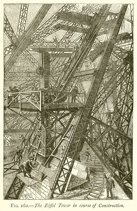 Az Eiffel-torony az építés során alkotó: English School